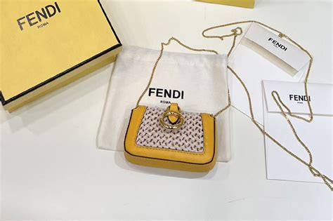 fake fendi logo bag charm|fendi nano baguette.